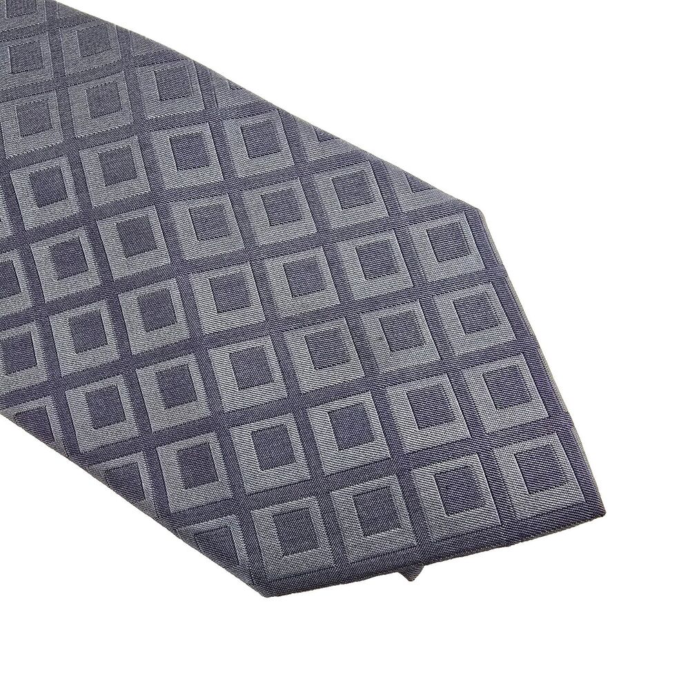 Bugatchi Uomo Mens Blue Geometric Diamond Silk Neck Tie 3.5” Wide 58.5” Long